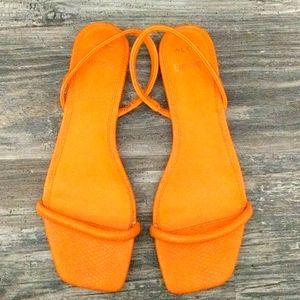 Aldo x Rocky Barnes Orange Strappy Flats